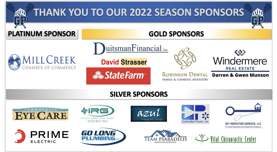 Thank you to our 2022 Season Sponsors!